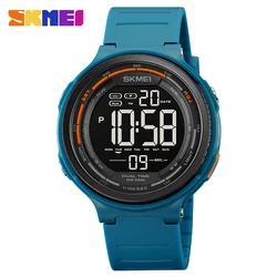 SKMEI Japan Digital movement LED Light Countdown Mens Sport Watches Fashion Camouflage 5Bar Waterproof Wristwatch Alarm Clock