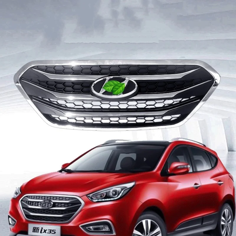 

2009-2015 For Hyundai ix35 high quality ABS chrome front grille Refit around trim trim grills Racing.