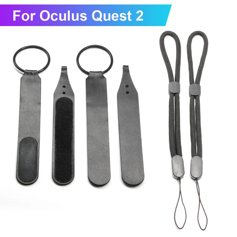 4/6pcs Fixed Strap Touch Controller Grip Adjustable Knuckle Wrist Sling For Oculus Quest 2 VR Accessories