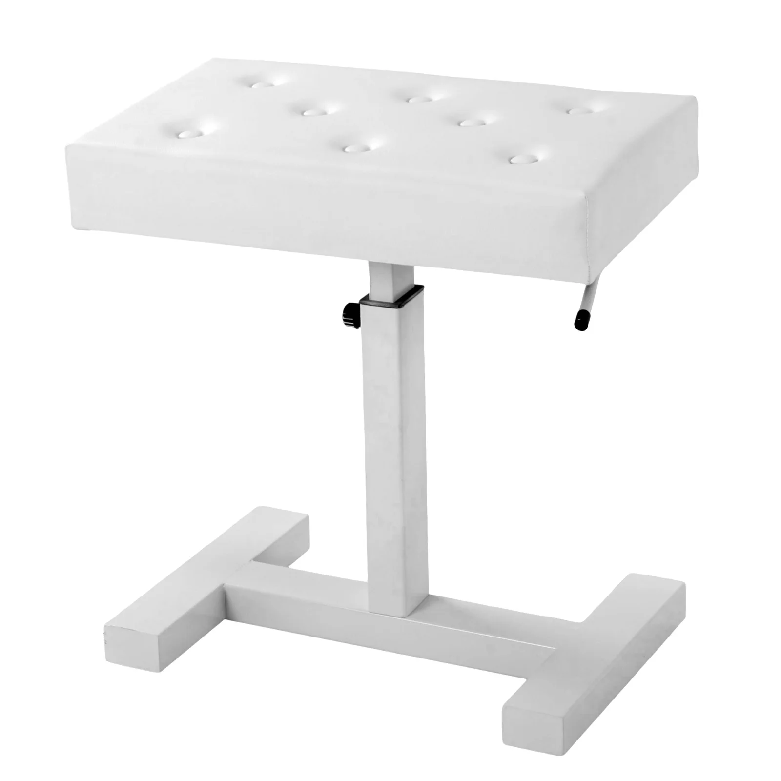 

Hydraulic Lifting Keyboard Seat Height Adjustable Keyboard Chair with PU Leather Sponge Cushion for Vanity Living Room Bedroom