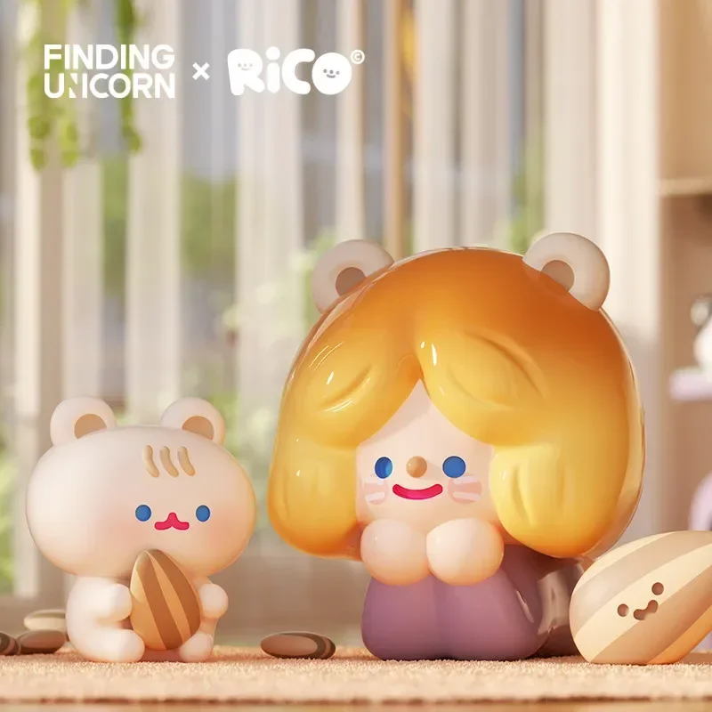 

Finding Unicorn RiCO Happy Friends Together Series Blind Box Toys Ornaments Pet Animals Kawaii Action Figures Mystery Kids Gifts