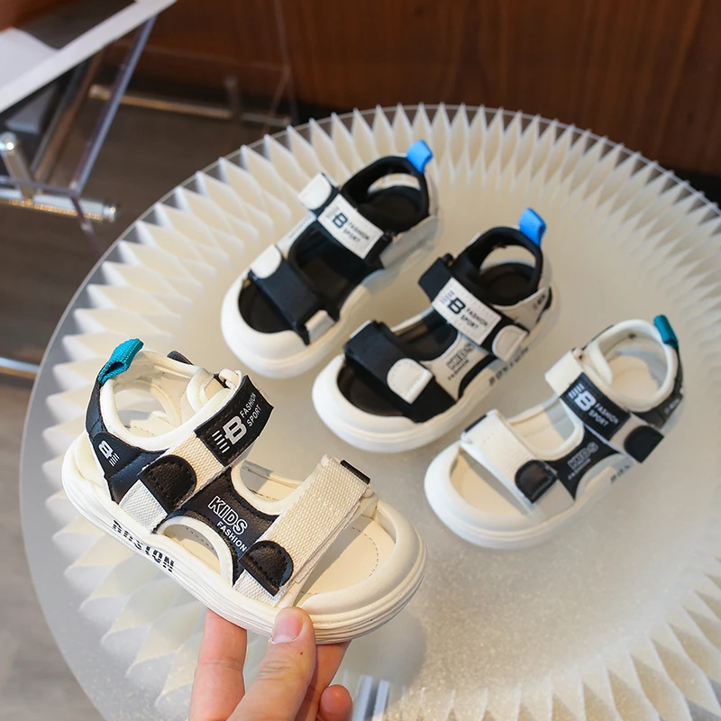 

Новые летние детские сандалии для девочек и мальчиков, пляжные сандалии, дышащие летние сандалии для детей.