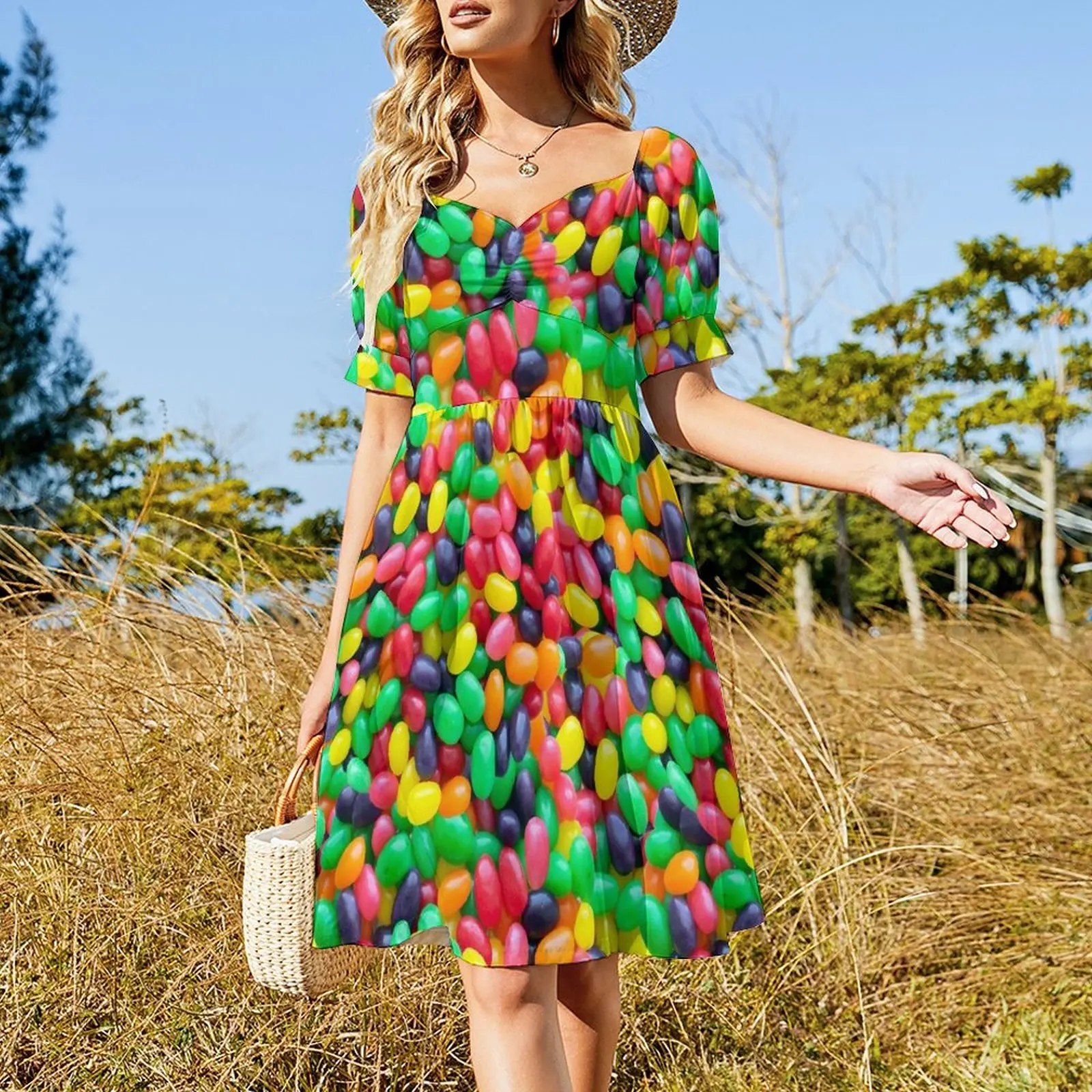 Jelly Bean Real Candy Pattern Dress dresses korean style womens clothing Dresses gala