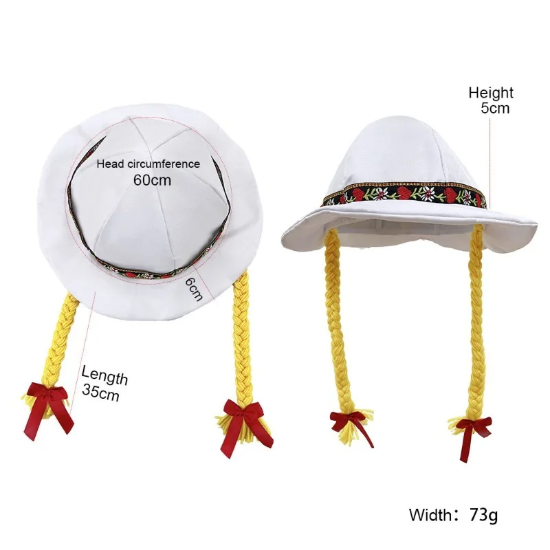 Classic Bavarian Oktoberfest Hat Ideal for Dresses Munich Oktoberfest and Themed Party Headwear