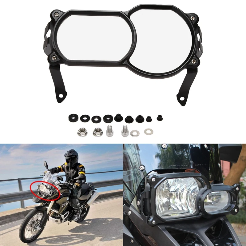 Motorcycle Headlight Grille Cover, For-BMW F650GS F700GS F800GS Adventure F800R Headlamp Guard Protector