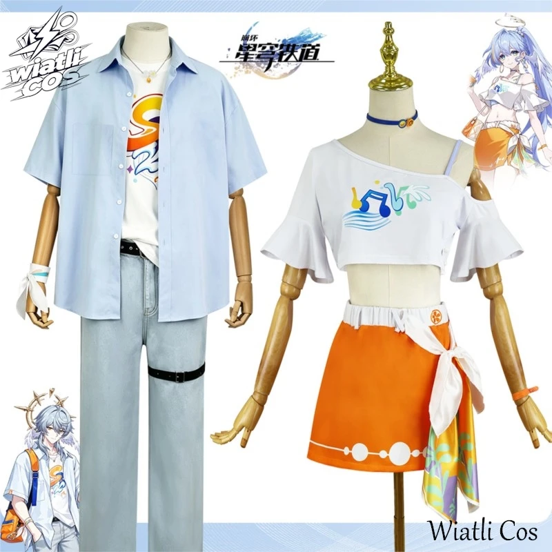 Halloween Sunday Robin Cosplay-Kostüm aus dem Spiel Honkai: Star Rail×Fanta【S-2XL】HSR Daily Suit Costume Sunday Cosplay Plus Size
