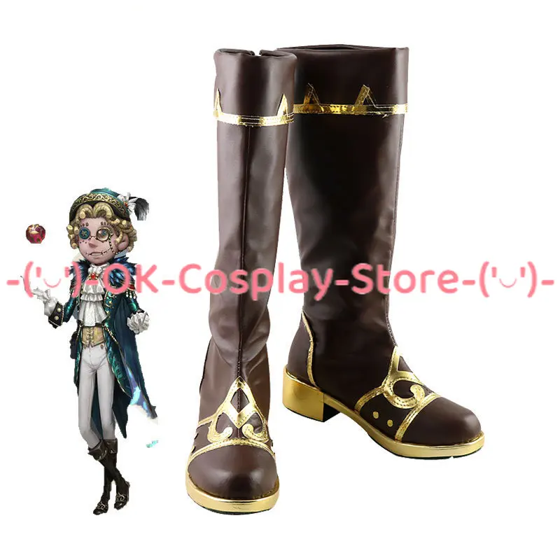 Game Identity V Acrobat Mike Morton Cosplay Shoes PU Leather Shoes Halloween Carnival Boots Custom Made