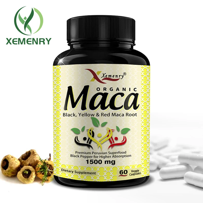 

Maca Root Capsules - A Natural Energy Boost, Providing Positive Energy Levels and Increased Focus