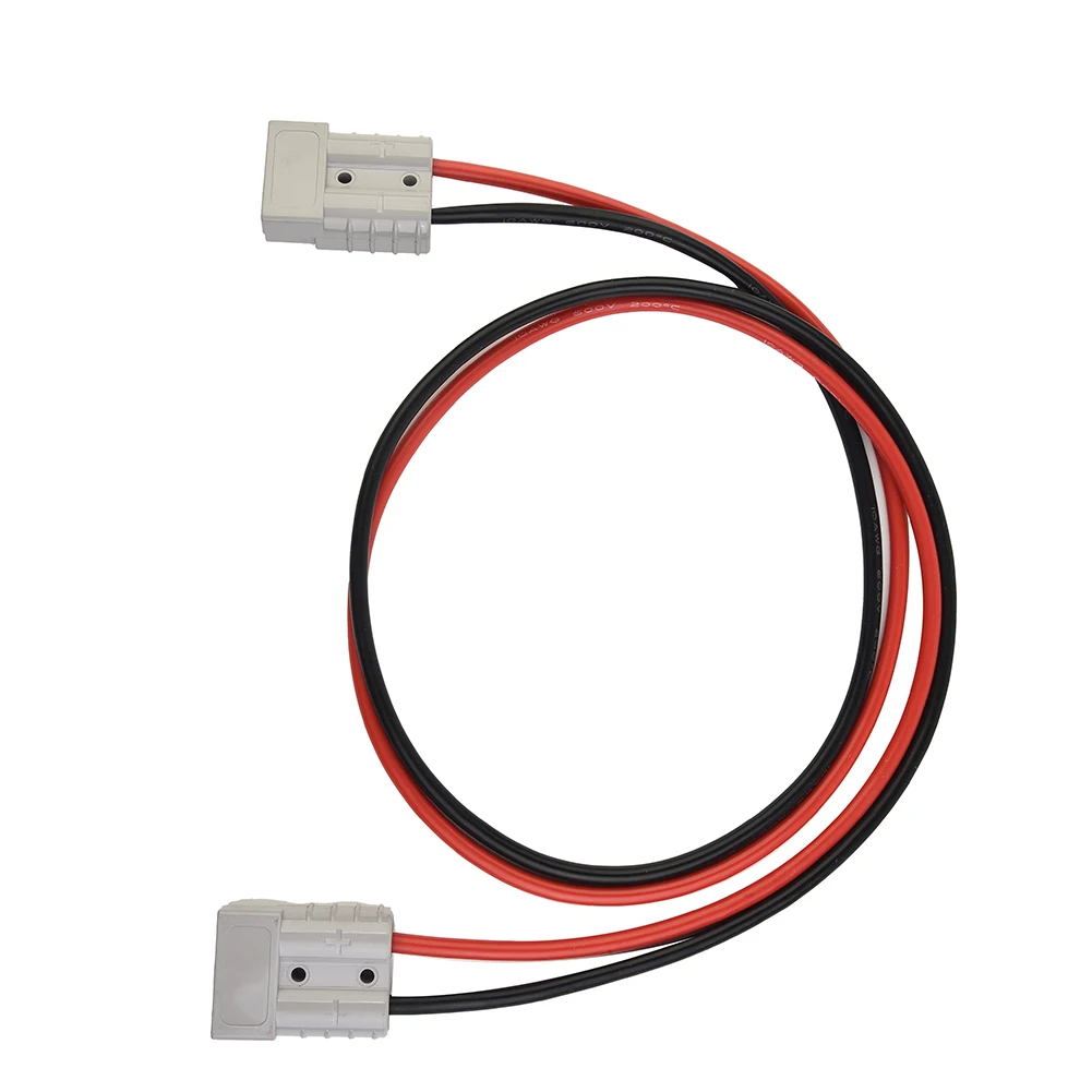 50A 600V Double-Ended DC Charging Connector for Battery Use with Silver-Plated Copper Terminals and 10AWG to 6AWG Support