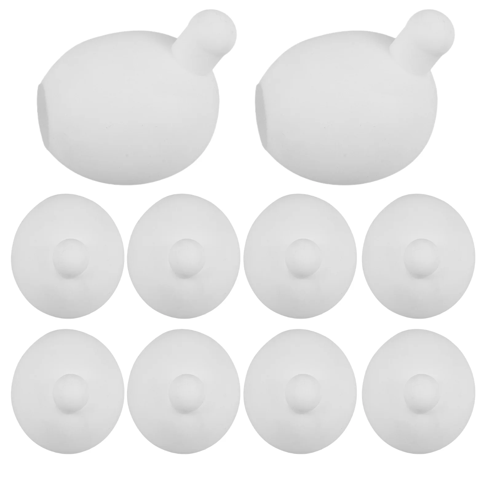 10 Pcs Blowing Bubbles Kneading Music Inner Core Silica Gel Squeeze Toy Insert Accessory