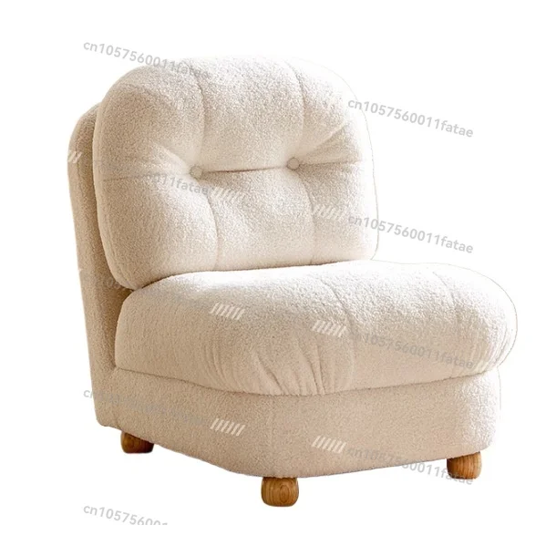 Modern Kids Teddy Velvet Sofa Chair，for Indoor Outdoor Soft Plastic Reading Seat Foam