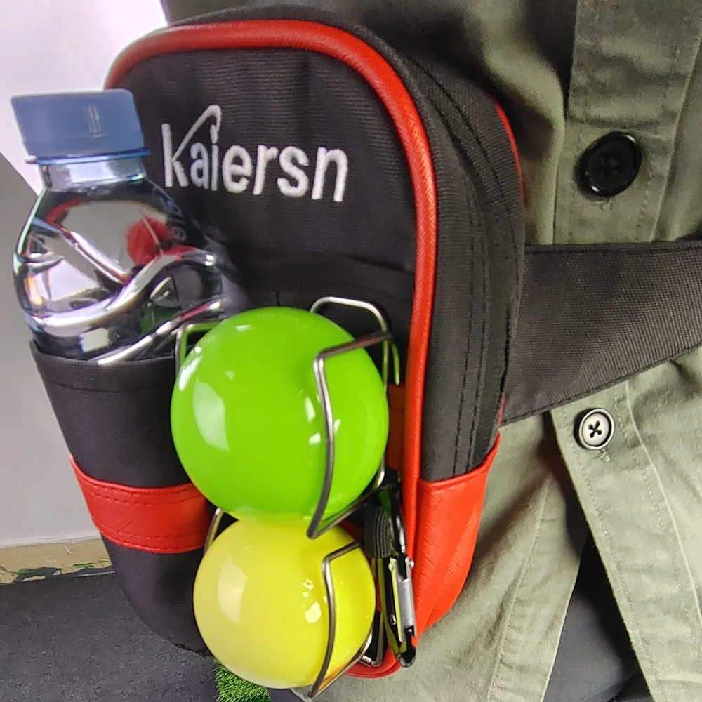 

Multifunctional Golf Body Bag Kaiersn Park Golf Bag Portable Golf Ball Bag With 2 Ball Clips Waist Bag Golf Accessories Supplies