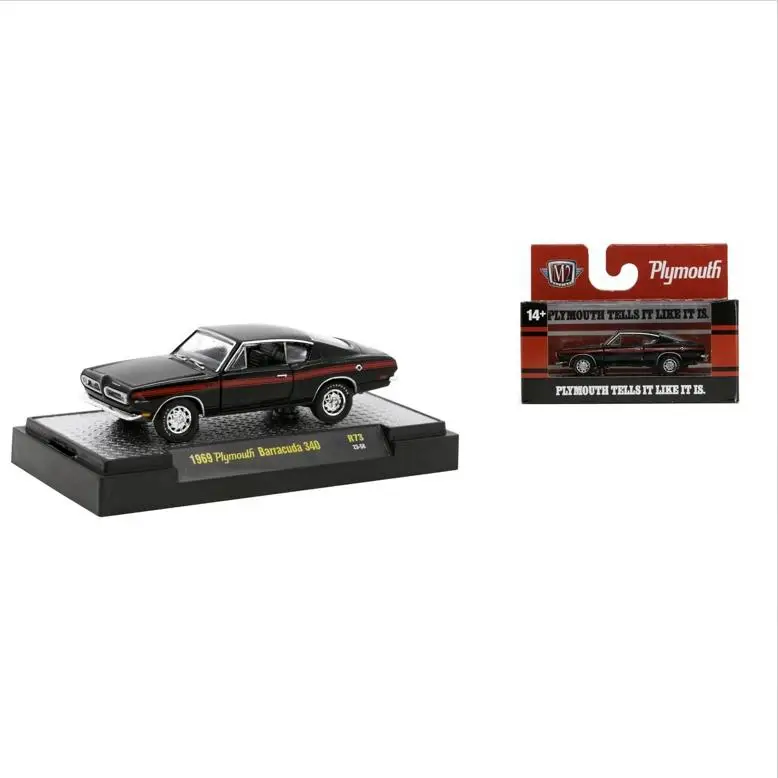 M2 Machines1/64 1969 Plymouth Barracuda 340   Car model toy