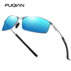 Fashion Driving Polarized Sunglasses Men High Quality Metal Square Male Sun Glasses Stylish Outdoor Anti Glare Travelling Shades