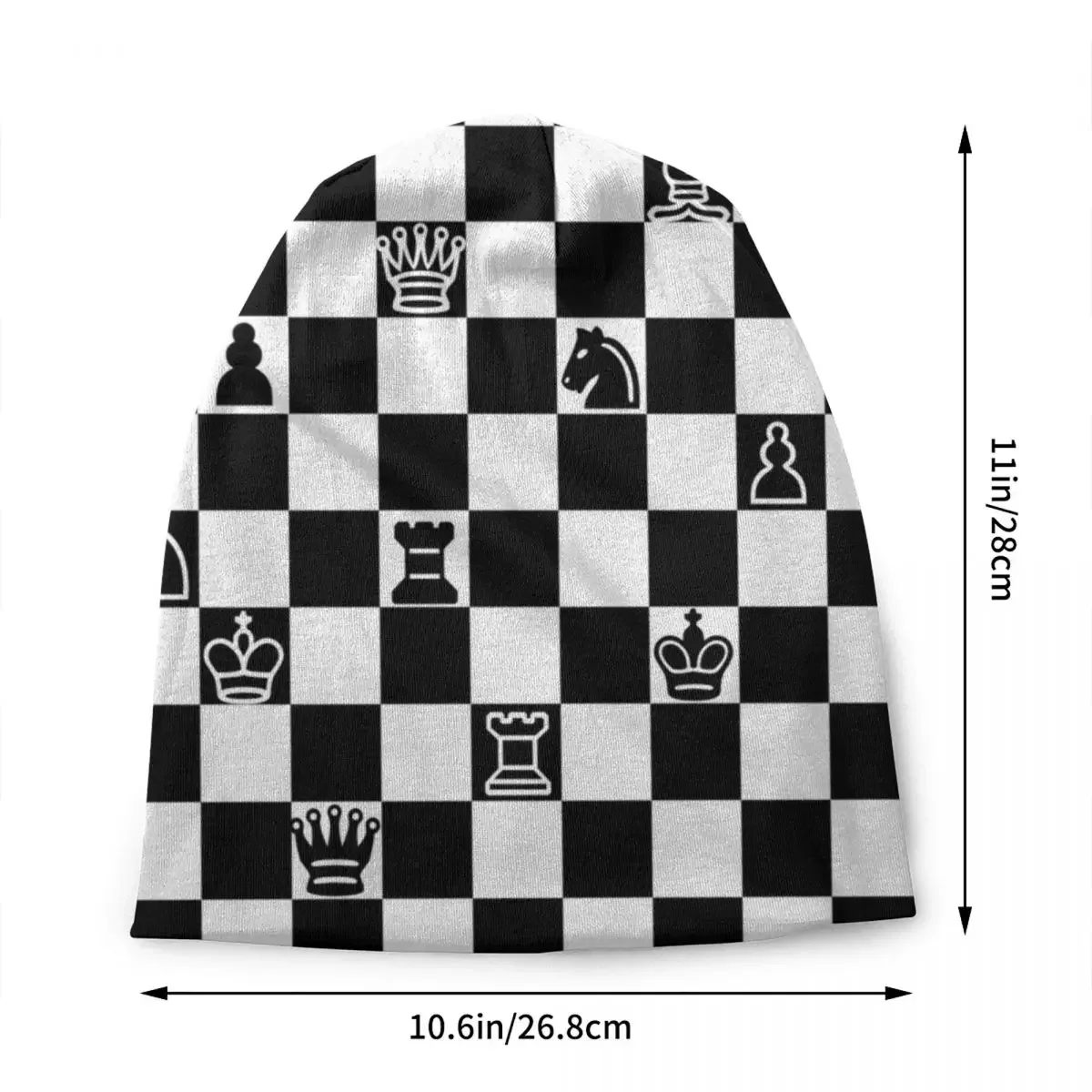 Chess Lover Beanies Caps For Men Women Unisex Cool Winter Warm Knit Hat Adult Chessboard Game Bonnet Hats