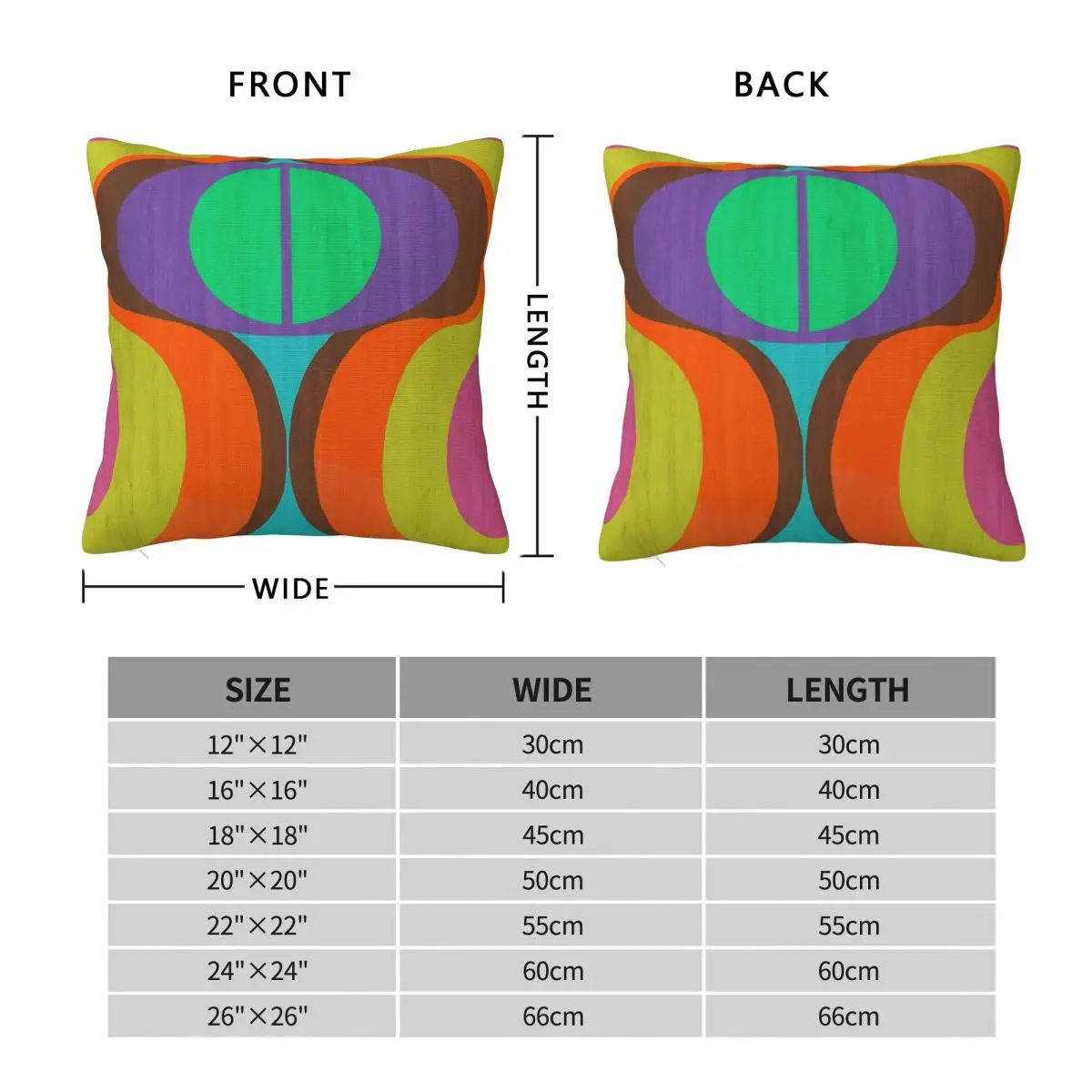 Mod Eyes In The Wood Psychedelic Pillowcase Polyester Linen Velvet Pattern Zip Decorative Pillow Case Sofa Cushion Cover