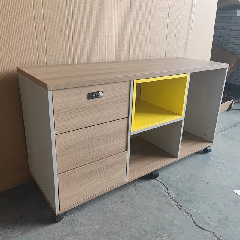 custom.Office Steel File Cabinet with Minimalist Modern Design Mobile Low Storage Commercial Use