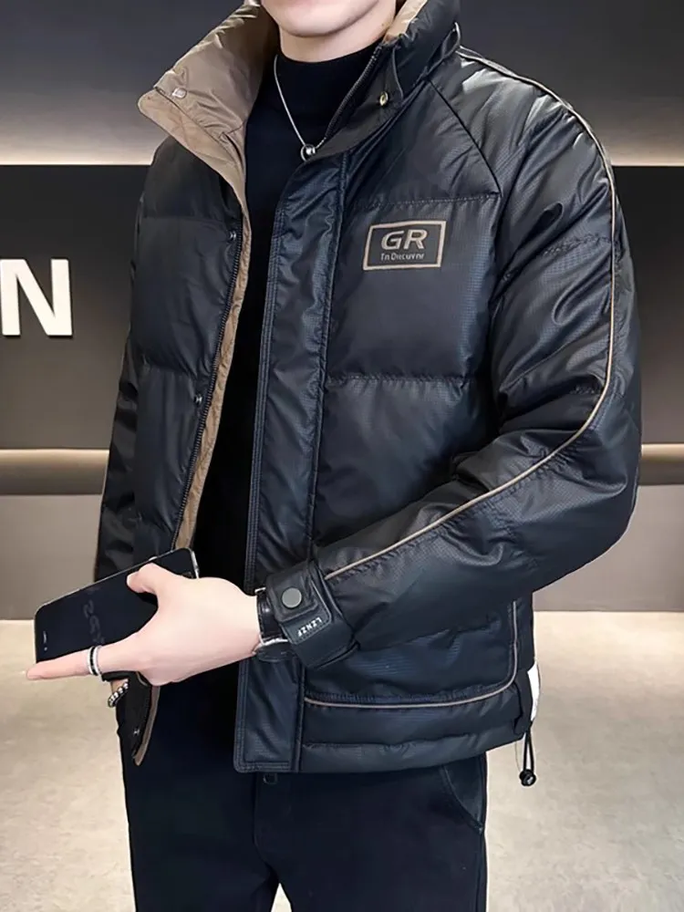 

Мужская зимняя куртка Pierre Cardin: стеганая, на хлопковой подкладке, с воротником-стойкой, защита от холода, модный дизайн, цветные блоки, на флисовой подкладке