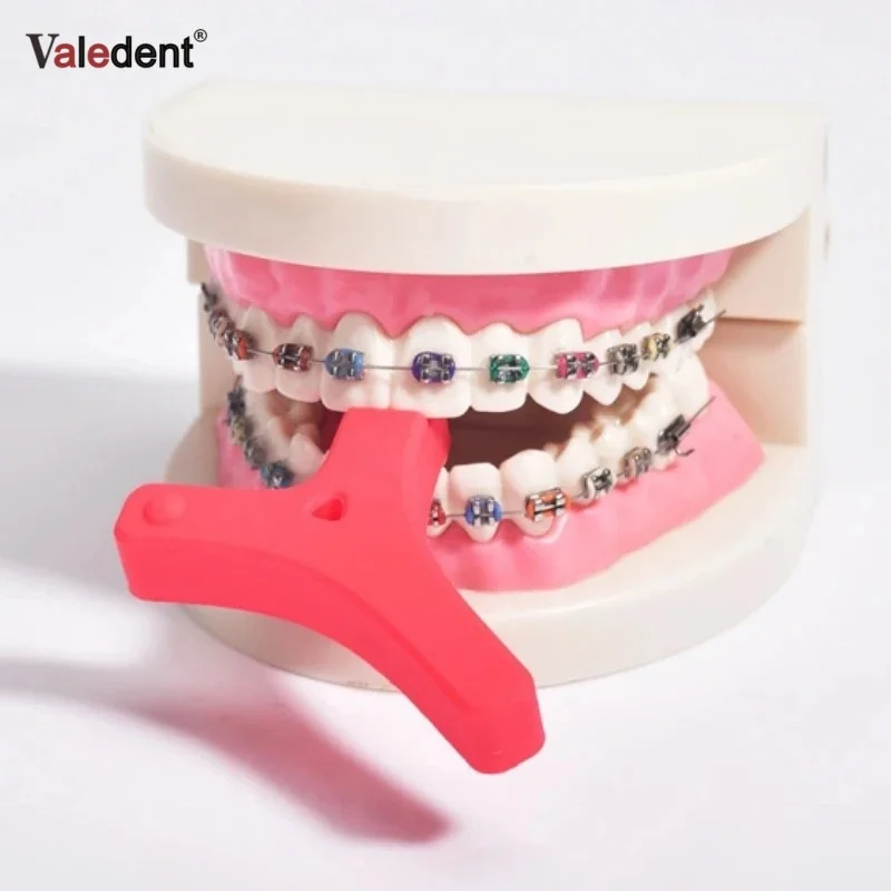 10pcs Dental Orthodontic Tooth Chew Aligner Y-Type Silicone Bite Stick Invisible Retainer Preventing Face Distortion in Denti