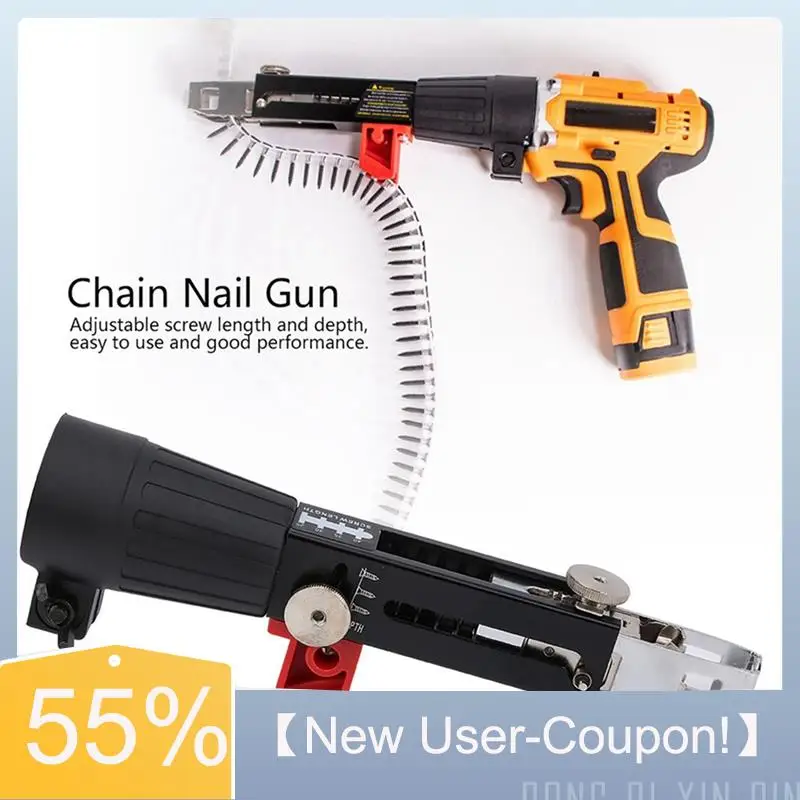 Happy New- Automatic Chain Nail-Gun And Screw-Gun: Essential Tool For Electric Drill Screw Tightening