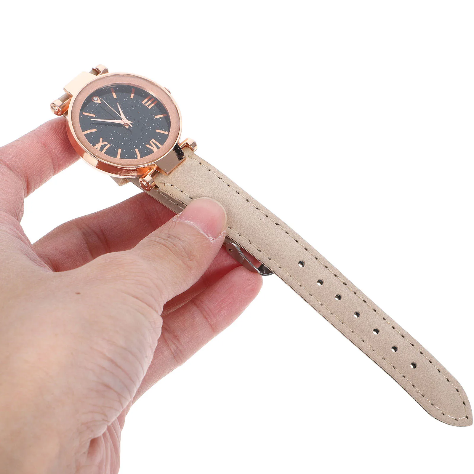 

Glow Quartz Watches Women Fashionable Ladies Wristwatch Daily Party Gathering Small Dial Adjustable Comfortable