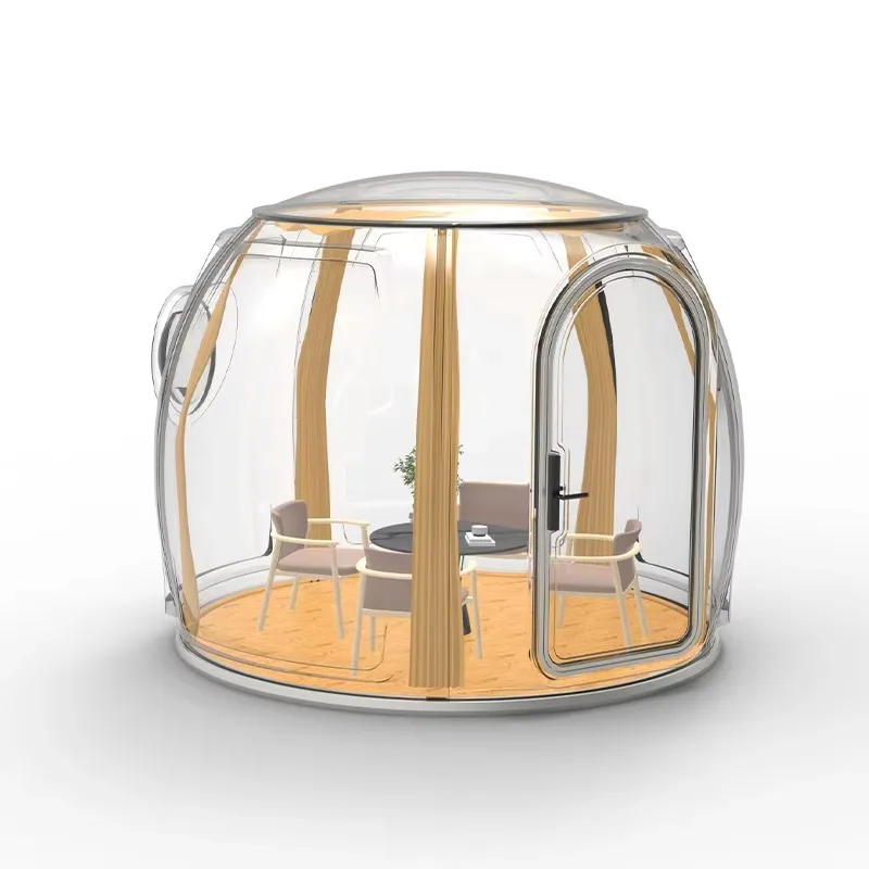 

【Best-selling】Starry Outdoor Igloo Geo Polycarbonate Glass Prefabricated Single Four-Season Waterproof Dome Tent PC Prefab Dome