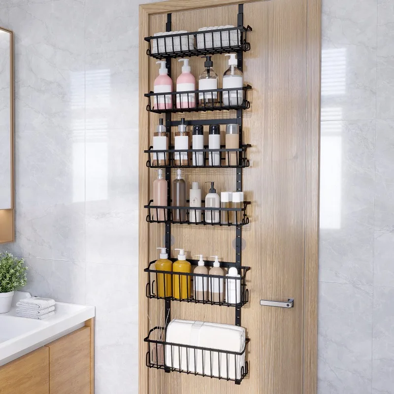 

Detachable door hanging basket storage multi-layer storage bathroom door hanging multi-functional finishing rack