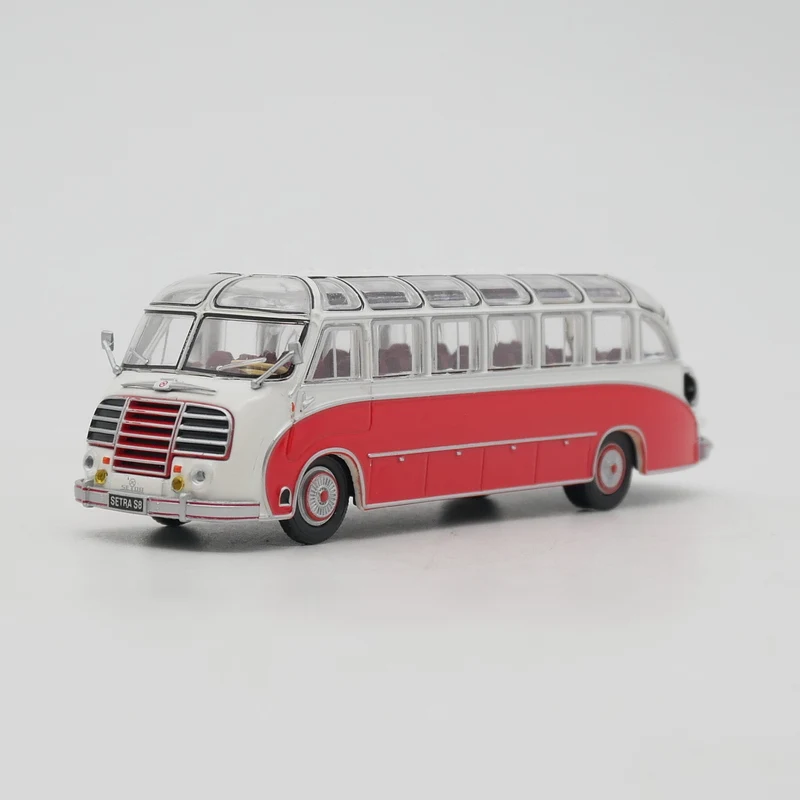 IXO 1:72 Scale Diecast Alloy IST Kassbohrer Setra S8 Bus Toys Cars Model Classic Adult Souvenir Collectibles Gift Static Display