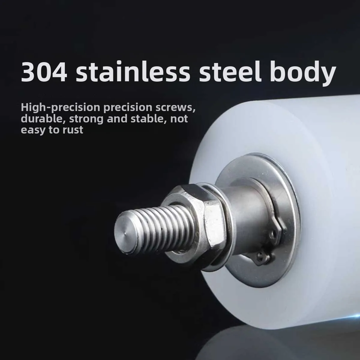 304 Stainless Steel Nylon Pulley/ Sliding Door Upper Wheel Limit By Wheel Clamp Wheel Guide Roller Positioning Wheel Track Wheel