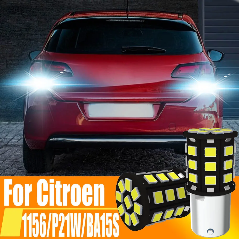 

2pcs P21W LED Reverse Light Back Up Lamp 1156 7506 BA15S R5W R10W 5008 Rear Fog Bulb 12V For Citroen C5 C3 C1 C2 C8 C4 Berlingo