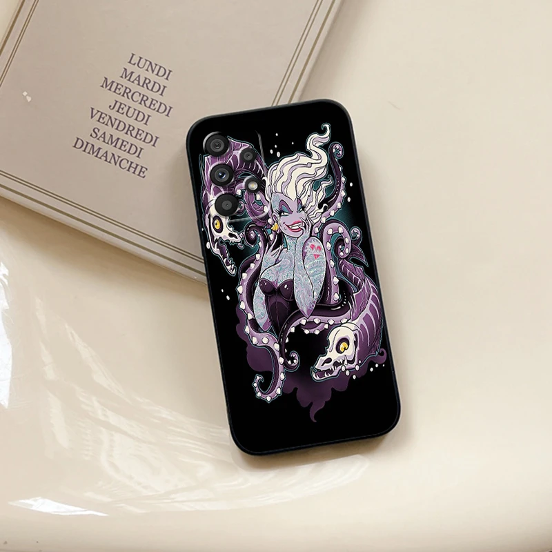 Maleficent Usula Disney For Samsung A53 A52 A33 A32 A51 A71 A21S A13 A73 A55 A22 A23 A35 A72 A54 A12 5G Black Funda Phone Case