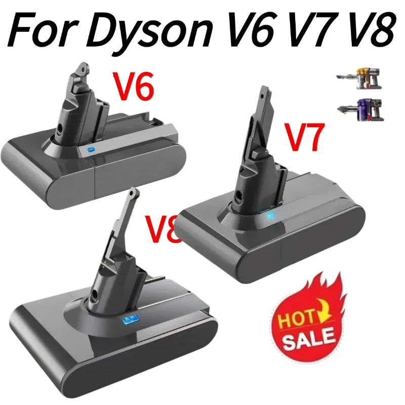 

100% New Vacuum Cleaner rechargeable Battery for Dyson V6 V7 V8 Series SV07 DC62 DC58 DC31 Absolute Fluffy Animal Pro Bateria