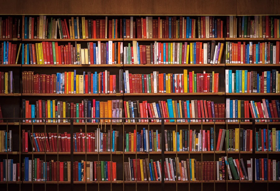 Toile De Fond Photographie 3x2m – Bibliothèque En Bois Étagère Livres, Fond Vinyle Studio Idéal Pour Portraits Adultes & Enfants