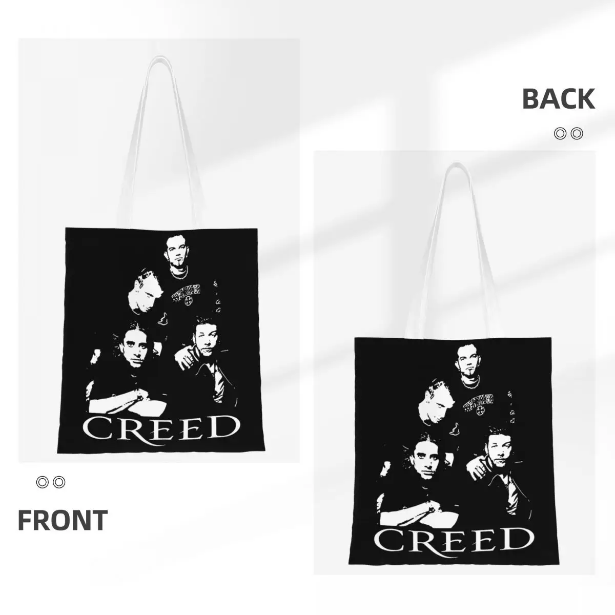 Creed Band Canvas Tote Handtasche 90er Jahre Rock Shoulder Taschen Shopper Taschen für Unisex