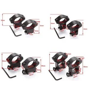 Gewehrjagdhalterungen Ring, 25,4/30 mm, Röhre, Schwalbenschwanzpicatinny -Schiene, taktische Laterne, 1 Paar, 11 mm, 20 mm 12 Hauptverkaufstaktikunterstützung für Gewehr - №11