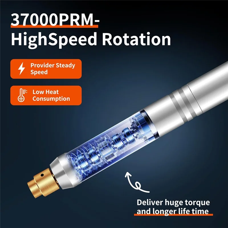 B97A-قلم نقش كهربائي صغير USB قابل للشحن أدوات دوارة لاسلكية، 37000 PRM وضجيج منخفض للمجوهرات الحجرية الخشبية #6