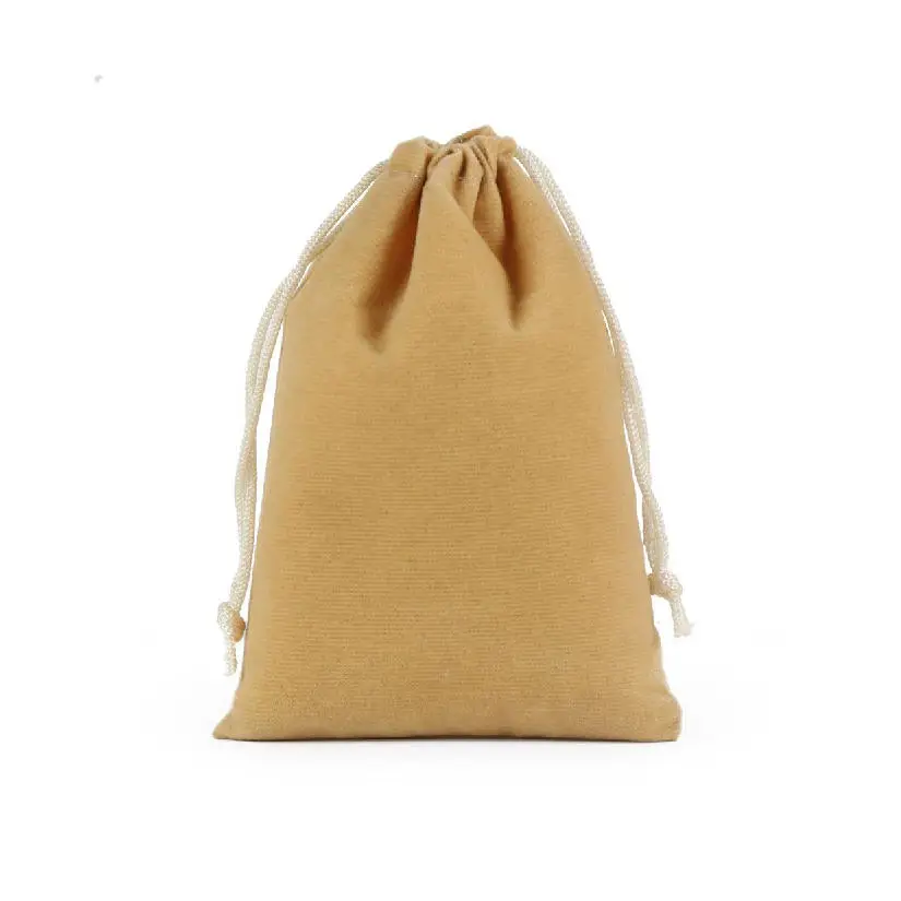 10pcs/lot 20*30cm Black/Grey/Blue/Red/Rose/Coffee Big Drawstring Velvet Pouches Party Wedding Gift Packaging Bags Custom Logo