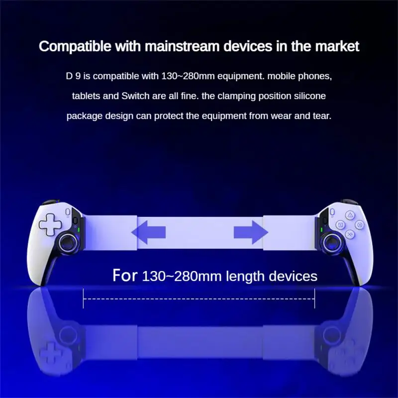 Tablet Gamepad High Response Control Double Hall Somatosensory Pc Wireless Stretch Handle Game Handle D9 Gamepad D9