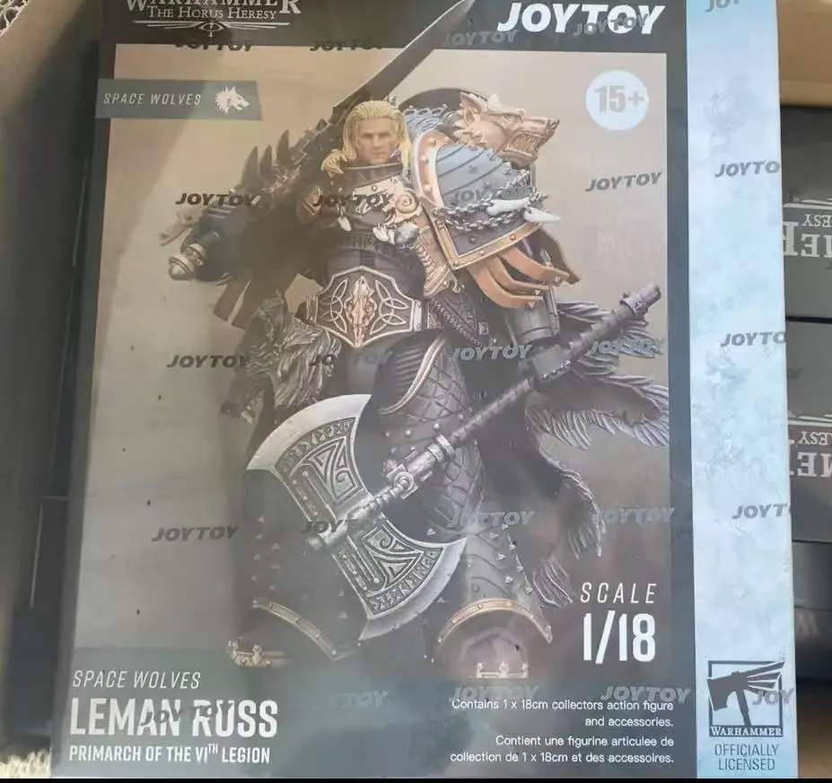 【JOYTOY】1/18 Action Figure Warhammer 40K The Horus Heresy Space Wolves Leman RussPrimarch of The Vlth Legion Military Model