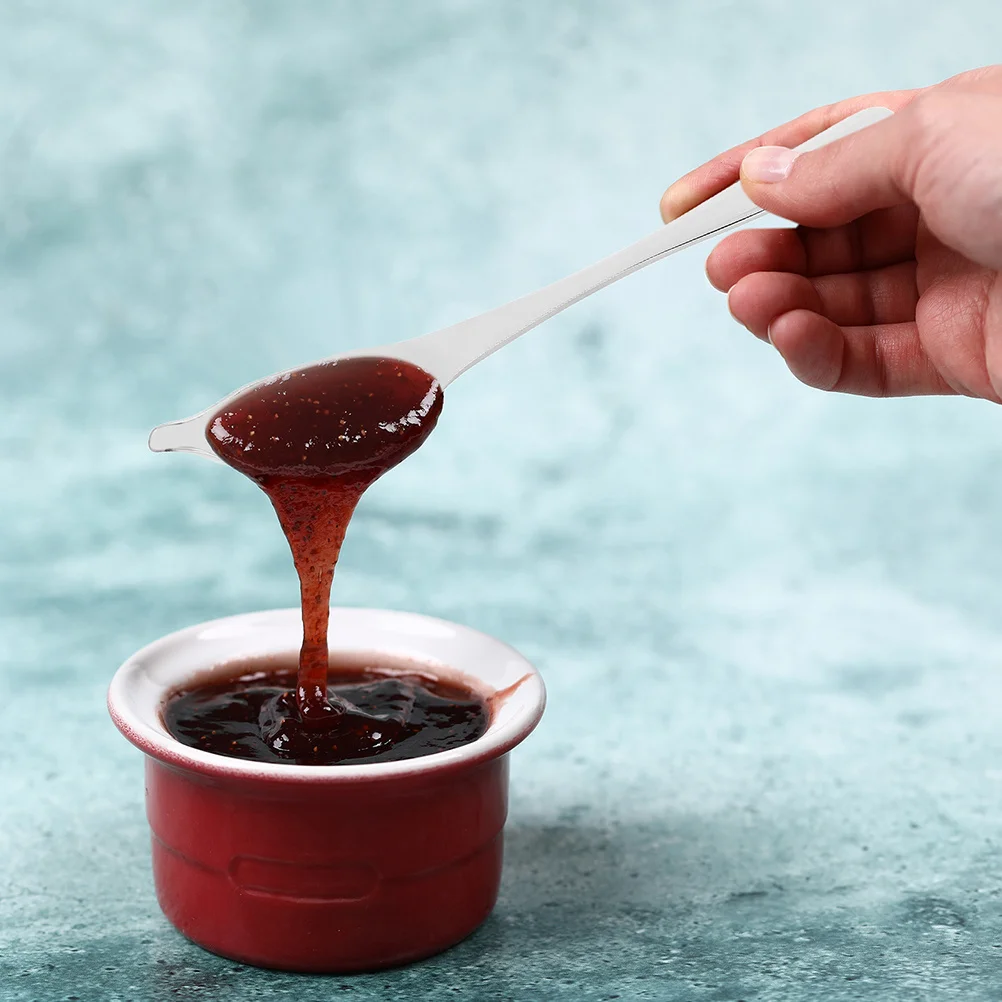 

2pcs Stainless Steel Decorating Spoon Tapered Spout For Sauce Drizzling Cake Frosting Dessert Plating Basting Tool Kitchen