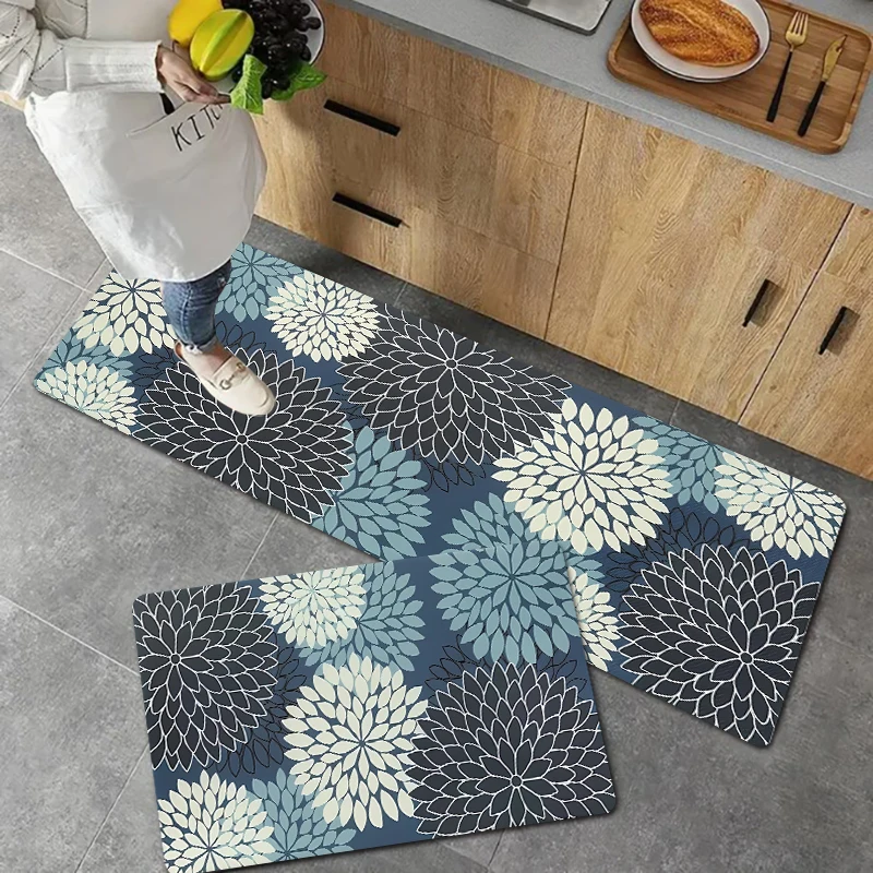4 Sizes Soft Washable Non-Slip Foot Mats, Long Bedside Area Small Rug, Hallway Carpet, Bathroom Entrance Doormat, Kitchen Mat