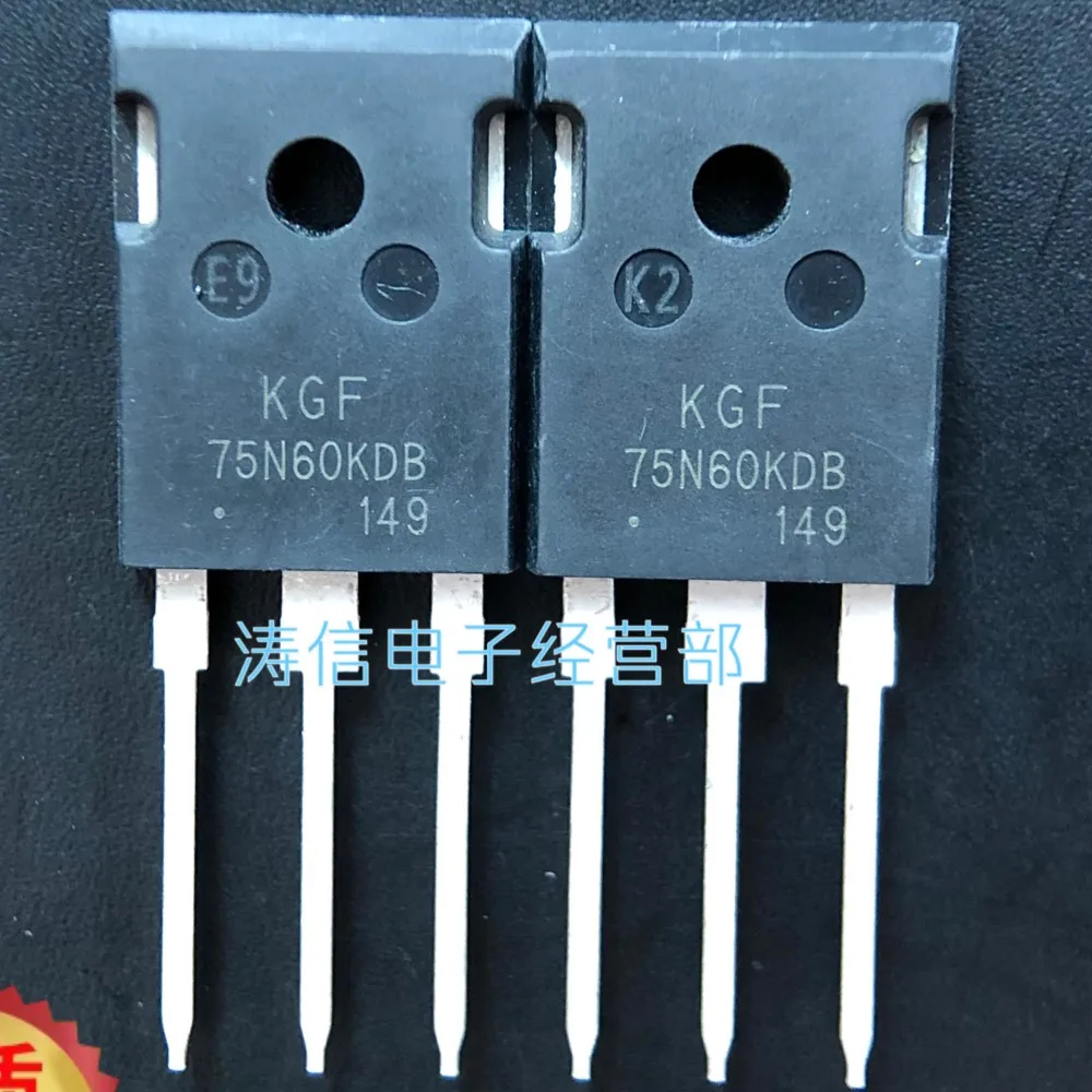 

10 шт./партия, KGF75N60KDB IGBT/ TO-247 75A 600 В, лучшее качество, импортный оригинал