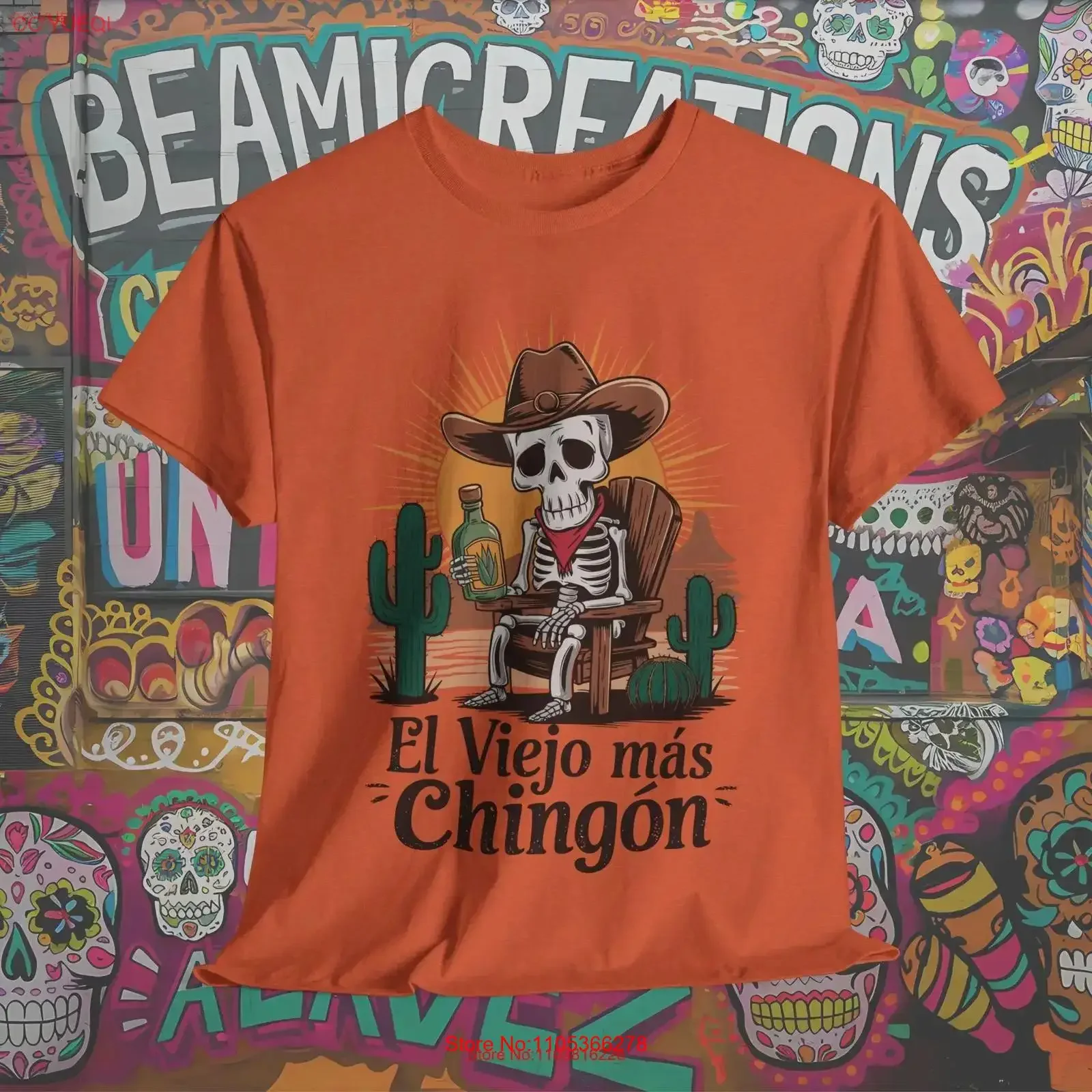 Camiseta El Viejo Más Chingón que celebra el espíritu mexicano para el abuelo más legendario o el compañero más amado, estilo vintage México