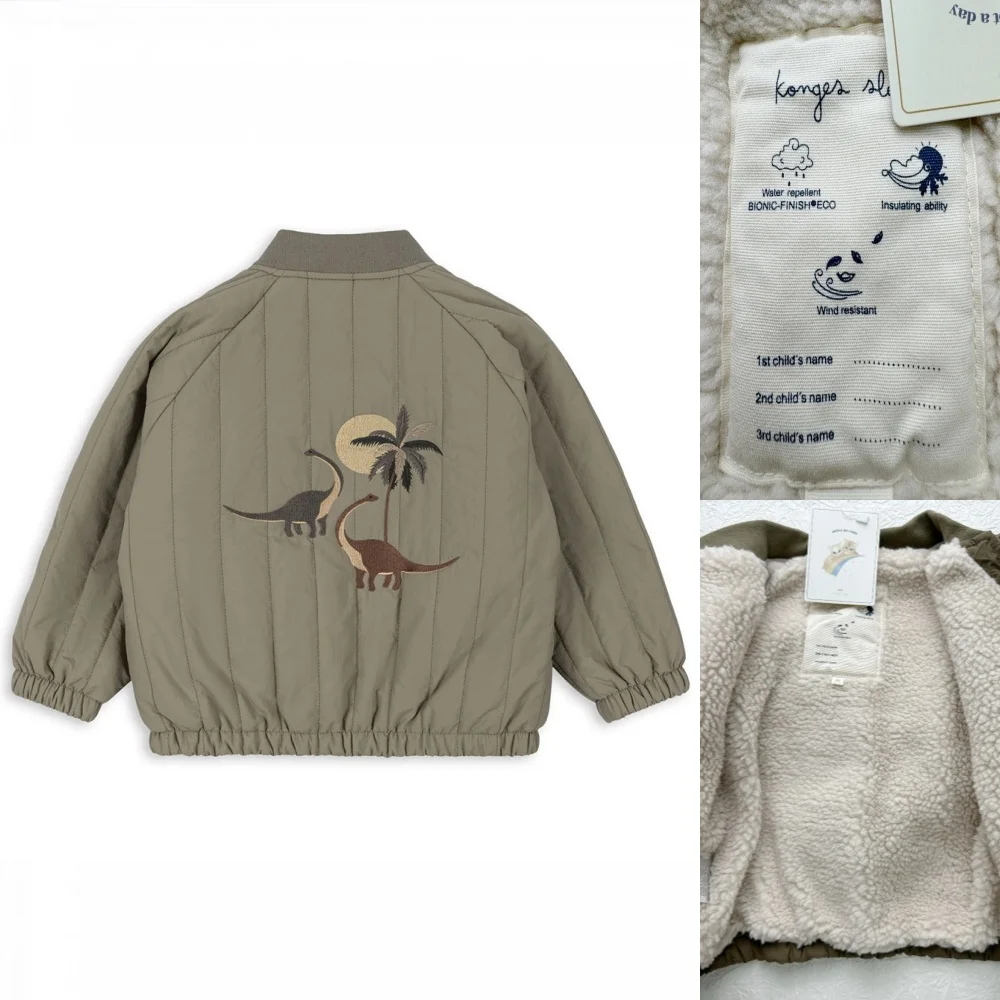 2026 KS Winter Baby Jongens Cartoon Lamswollen Jassen Kinderen Katoenen Kleding Meisjes Jassen Bovenkleding Jassen Jongens Vlucht Pak Jassen