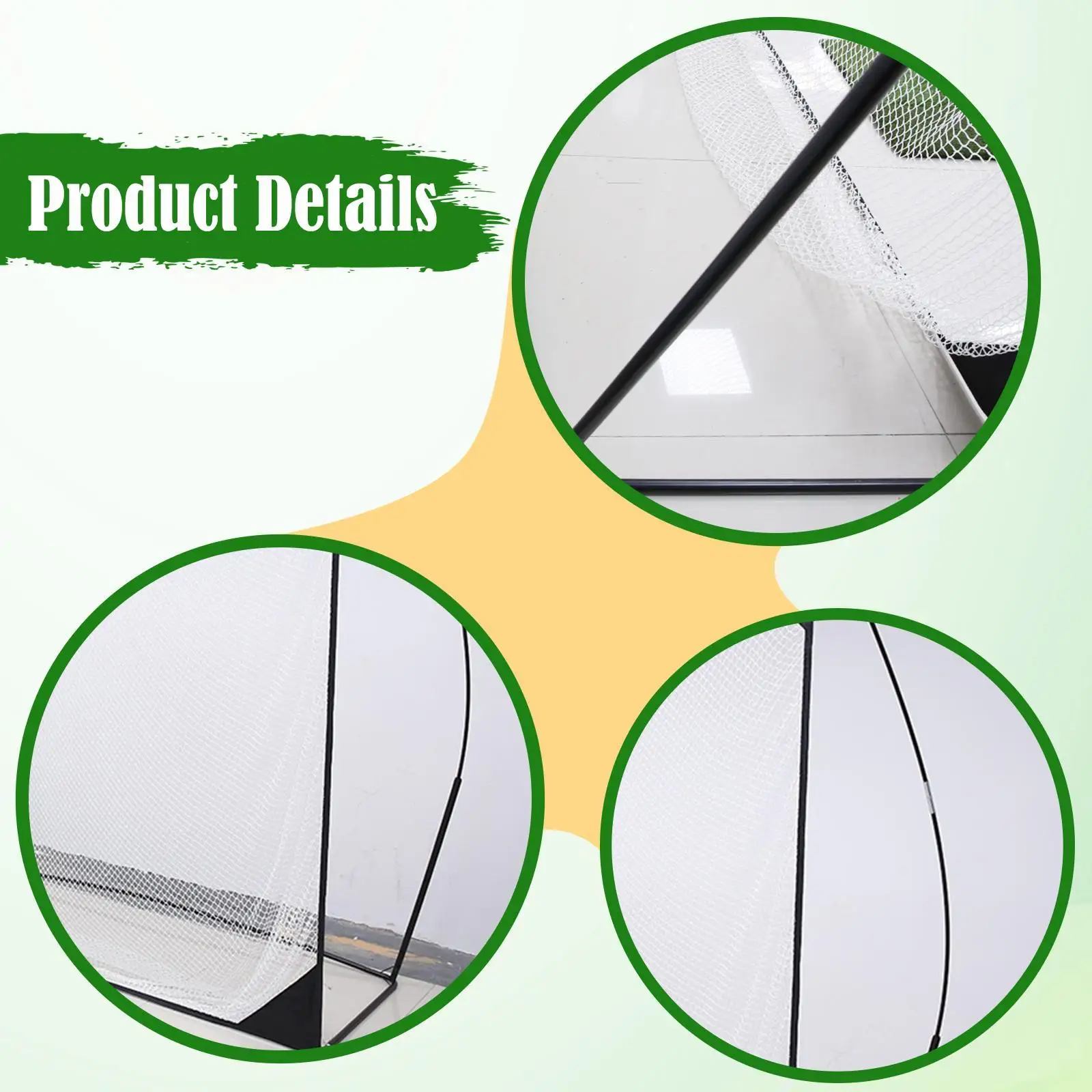 شبكة جولف للتدريب، سهلة التركيب، قابلة للطي ومتينة، مع حقيبة تخزين، للحديقة والخارجية