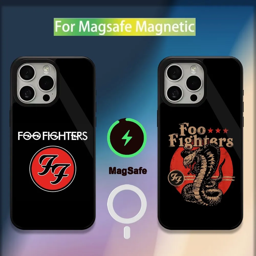 

F-Foo Band F-FightersS Phone Case For iPhone 16,15,14,13,12,11,Plus,Pro,Max,Mini Magsafe Magnetic Wireless Charging