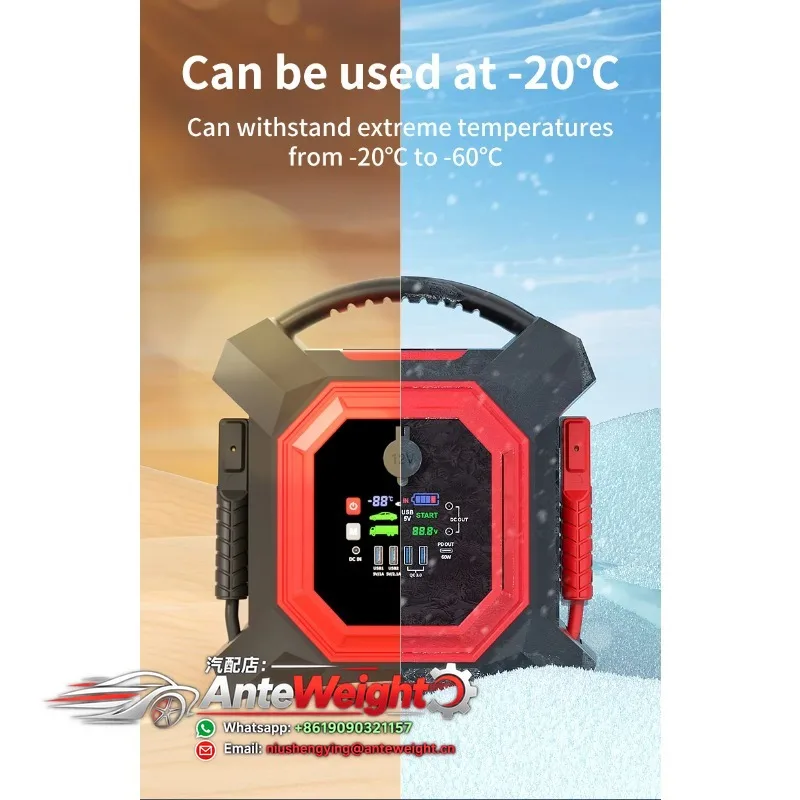 Car Jump Starter, Battery Power Bank for Portable Emergency Booster, 12V/24V Auto Starting Device Petrol Diesel Car Starter,