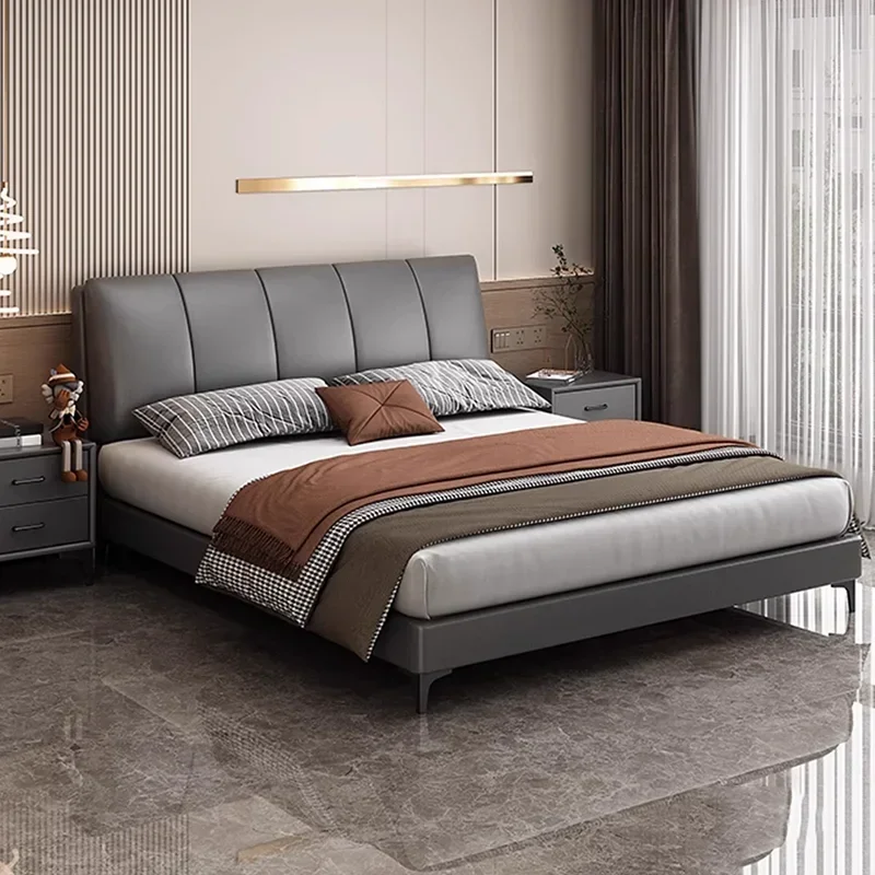 Beauty Design Bed Double Bedroom Queen Luxury Wooden Space Saving Bed Sleeping Platform Safe Camas De Casal Unique Furniture