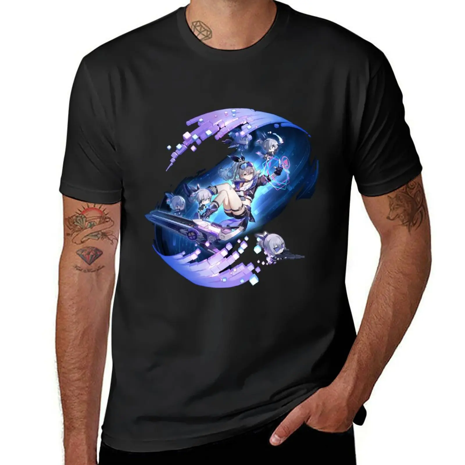 

silver wolf Honkai Star Rail T-Shirt cute tops tees mens funny t shirts