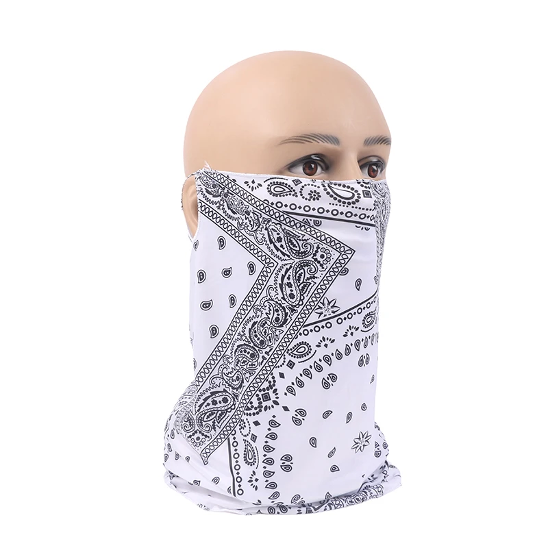 Fashion Punk Sunscreen Mask For Men Women Summer Face Neck UV Protection Ear Scarf Hip Hop Outdoor Sports Cycling Bandana